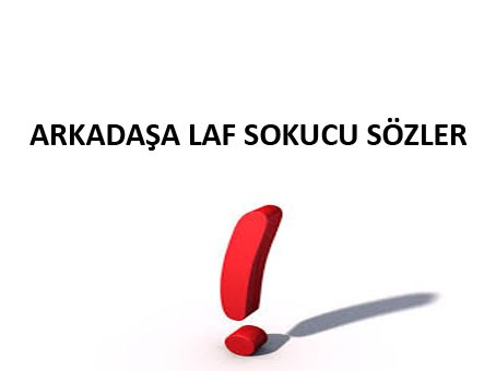 ARKADAŞA LAF SOKUCU SÖZLER